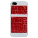 Acc. -  iPhone 5 Patchworks Classique Silver/Red Crocodile (/) (