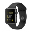  Apple Watch Sport 42mm Space Gray Aluminum Black Sport Band (Used) (MJ3T2)