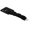 .  Baseus Keys Portable Mini Lightning Cable (Black) (USB, 1m) (CAPIPH5-KE01)