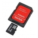  MicroSDHC Card 8GB SanDisk with adapter
