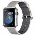  Apple Watch 42mm Stainless Steel Pearl Woven Nylon (MMG02)