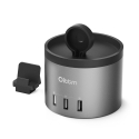 . - Oittm 4 ports USB charget plus Apple Watch Charging stan Space Gray