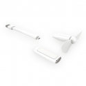 Rock USB- Mini USB Fan & Light White (ROT0721)