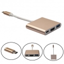 . - Superspeed+ USB-C to Multiport Adapter (Gold) (0,15m) (LBB60616721GD)