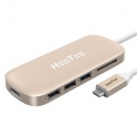 . - HooToo Shuttle USB-C Hub (Gold) (0,25m) (HT-UC001-G)