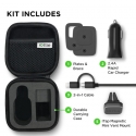 Acc.  +   iOttie iTap Magnetic Mounting and Charging Travel Kit Black (HLT