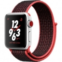  Apple Watch Series 3 38mm Aluminum Nike+ Bright Crimson/BlackSport Loop (MQL72)