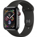 Apple Watch Series 4 44mm Stainless Steel Black Sport band Discount (MTV52)