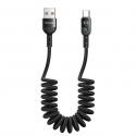.  Mcdodo Data Coiled Cable USB-C to USB-A (Black) (1.8m) (CA-6420)