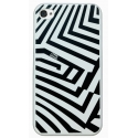 Acc. Чехол-накладка для iPhone 4/4S TGM Zebra (Пластик) (Белый/Черный) (ML65186)