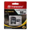   Transcend microSDHC 16GB Class 10 Ultimate + SD-adapter (TS16GUSDHC10)