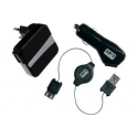Асс. Сетевое ЗУ CellularLine MP3 Zone Charger Black (MP3USB3IN1)