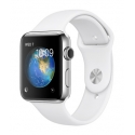 Часы Apple Watch 2 42mm Stainless Steel White Sport Band UA UCRF (MNPQ2)