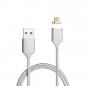 .  TGM Magnetic Micro-USB Cable 1m (Silver)