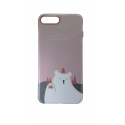 Acc. Чехол-накладка для iPhone 7 Plus/8 Plus iBacks (Mirror & Comb) Polar Bear (Полиуретан) (Розовый