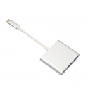 . - Superspeed+ USB-C to Multiport Adapter (Silver) (0,15m) (LBB60616721SL)