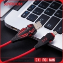 Асс. Кабель Joyroom Spider USB Data Cable (Black/Red) (1,5m)