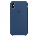 Acc. Чехол-накладка для iPhone Xs Apple Case (Силикон) (Синий) (MTF92ZM)