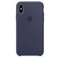 Acc. Чехол-накладка для iPhone X Apple Case (Силикон) (Тёмно-синий) (MQT32ZM)