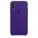 Acc. Чехол-накладка для iPhone X Apple Case (Copy) (Силикон) (Фиолетовый)