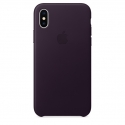 Acc. Чехол-накладка для iPhone X Apple Case (Кожа) (Фиолетовый) (MQTG2ZM)