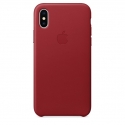 Acc. Чехол-накладка для iPhone X Apple Case (Кожа) (Красный) (MQTE2ZM)