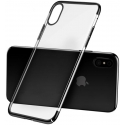 Acc. Чехол-накладка для iPhone X Baseus Glitter Case (Поликарбонат) (Прозрачный/Черный)