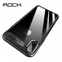 Acc. Чехол-накладка для iPhone X Rock Clarity Series (Силикон) (Прозрачный/Черный)