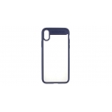 Acc. Чехол-накладка для iPhone X Rock Clarity Series (Силикон) (Прозрачный/Синий)