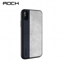 Acc. Чехол-накладка для iPhone X Rock Origin Series (Grained) (Силикон) (Черный/Серый)