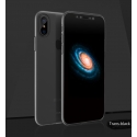 Acc. Чехол-накладка для iPhone X Rock Naked Shell Series trans black (Силикон) (Черный)
