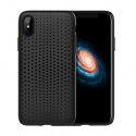 Acc. Чехол-накладка для iPhone X Rock Dot Series Case (Силикон) (Черный)