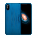 Acc. Чехол-накладка для iPhone X Rock Dot Series Case (Силикон) (Тёмно-синий)