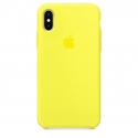 Acc. Чехол-накладка для iPhone X Apple Case (Copy) (Силикон) (Желтый)
