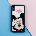 Acc. Чехол-накладка для iPhone X TGM Mickey Mouse (Силикон) (Черный/Белый)