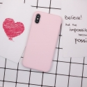 Acc. Чехол-накладка для iPhone X TGM Frosted Case (Поликарбонат) (Розовый)