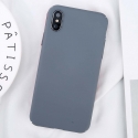 Acc. Чехол-накладка для iPhone X TGM Frosted Case (Поликарбонат) (Серый)