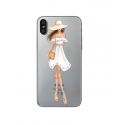 Acc. Чехол-накладка для iPhone X TGM Modern Dress Shopping Girl Series (Силикон) (Прозрачный)