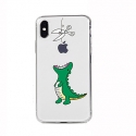 Acc. Чехол-накладка для iPhone X TGM Cute Animals (Силикон) (Прозрачный) Dinosaur