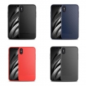 Acc. Чехол-накладка для iPhone X TGM Carbon Fiber Case (Карбон) (Серый)
