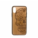 Acc. Чехол-накладка для iPhone X TGM Wood Skull (Дерево) (Коричневый)