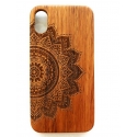 Acc. Чехол-накладка для iPhone X TGM Wood Sun (Дерево) (Коричневый)