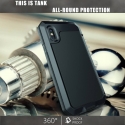 Acc. Чехол для iPhone X TGM Durable Shock Waterproof Case (Металл/Силикон) (Черный)