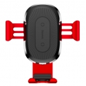 Acc. Автодержатель + Беспроводное ЗУ Baseus Wireless Charger Gravity Car Mount Red (WXYL-09)