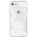 Acc. Чехол-накладка для iPhone Xs Max TGM Lace Mandala Case (Силикон) (Прозрачный/Белый)