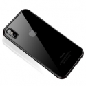 Acc. Чехол-накладка для iPhone X TGM CAFELE (Силикон) (Прозрачный/Черный)