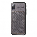 Acc. Чехол-накладка для iPhone Xs Max Rock Origin Series denim Grey (Экокожа/Пластик) (Серый)