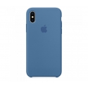 Acc. Чехол-накладка для iPhone X Apple Case (Copy) (Силикон) (Синий)