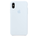 Acc. Чехол-накладка для iPhone X Apple Case (Copy) (Силикон) (Светло-голубой)