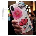 Acc. Чехол-накладка для iPhone X Eqvvol Exotic Flower (Силикон) (Разноцветный)